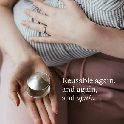 Nature's Nest Silver Nursing cups