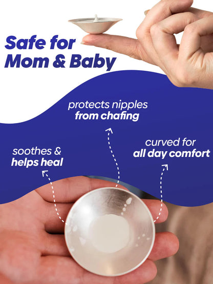 Nature's Nest Silver Nursing cups