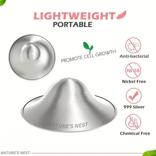 Nature's Nest Silver Nursing cups