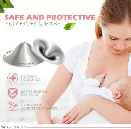 Nature's Nest Silver Nursing cups